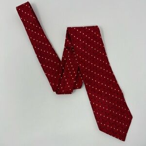 NAUTICA Silk Neck Tie, polkadot, square, office, work, suit, formal, made in USA